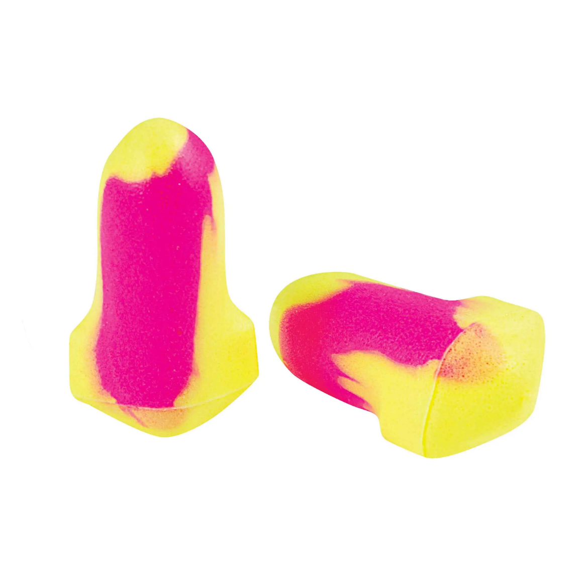 Picture of Force360 T-Shaped Uncorded Disposable Earplug Class 5, 27dB (200pr Per Box) Yellow Pink Size One